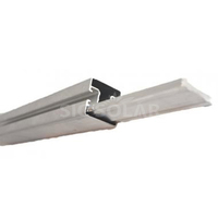 Système de montage solaire Tuile de toit en étain Toit plat Garde-corps Panneau de support Rail solaire en aluminium