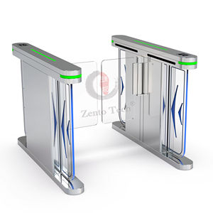 Torniquete de control de acceso de puerta de torniquete oscilante automático de nuevo diseño Zento con lector RFID para entrada de fábrica de escuela de oficina - Product Image 1