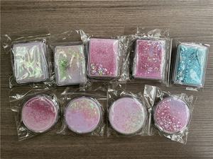 السائل حماه القط باو طوي مرآة مليء بالنجوم ليلة كاردكابتور ساكورا دولفين جرلي سلسلة مرآة جيب لامعة كريستال جولة - Product Image 6