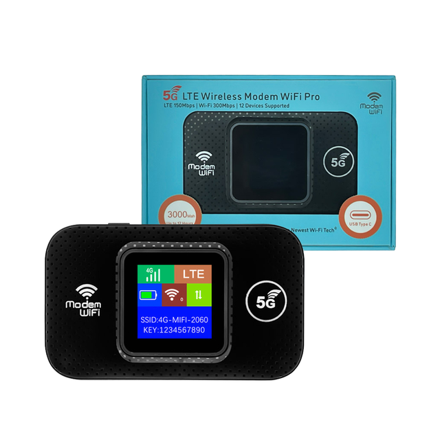 Universal Portable 300Mbps 3000mAh Type C WiFi Router 4G LTE Sim Card Slot Smart Car Key Features 1-Year for Outdoor Pocket WiFi