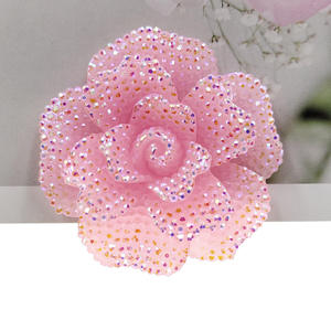 Adornos de Resina con Forma de Rosa y Diamantes de Imitación de Gran Tamaño para Manualidades, Scrapbooking y Decoración de Accesorios para el Cabello - Product Image 2