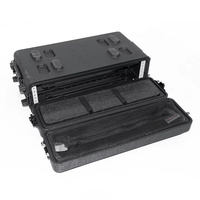 Porte-bagages coulissante en plastique PE personnalisé 19 pouces 260/390mm 2U 3U 4U 6U Flight Case antichoc Flight Case Rack Mount Drawers