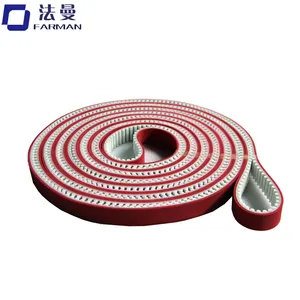 המחיר הטוב ביותר באיכות גבוהה תעשייתי HTD 5M Rubeer עיתוי חגורה אדום דבק pu עיתוי חגורה