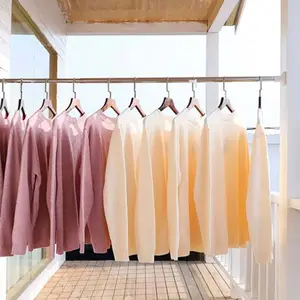調節可能な長い衣類乾燥ラックバー伸縮式カーテンポール拡張可能なステンレス鋼シャワーカーテンロッドバスルーム用