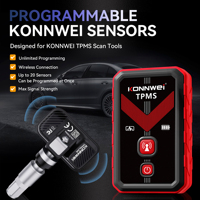 Kit de Servicio TPMS para Taller de Automóviles que Incluye Herramienta de Programación TK100 + Herramienta de Reaprendizaje OBD + Sensores de Presión de Neumáticos