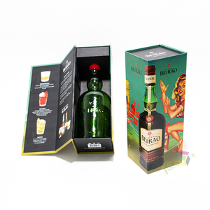 Foldable Wine Box Gift Box Set / Wine Shipping Box with Styrofoam / Black Wine Foldable Packaging Wine Box with UV varnishing