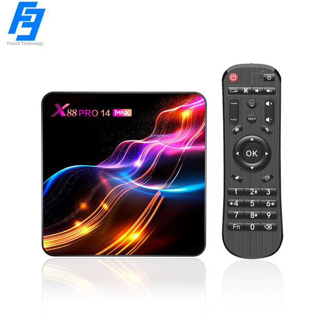 X88 PRO 14 MAX 4K HDR10 Android 14.0 TV Box Rockchip RK3528 64bit Quad Core CPU WiFi 6 BT 5.0 USB 3.0
