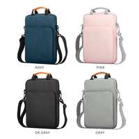 Housse pour ordinateur portable portable multifonctionnelle imperméable en polyester durable de 13 pouces, protection pour tablette de 11 pouces, élégante, bandoulière, sac à bandoulière
