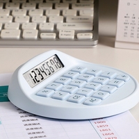 Calculatrice de bureau portable rectangulaire à énergie solaire - Design en plastique écologique - Style tendance - Pour étudiants et occasions spéciales (Pâques)