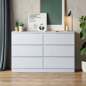 أبيض أسود 6 درج مزدوج مضمد للأطفال مضمد الحضانة مضمد درج منظم الصدر من الأدراج - Product Image 5