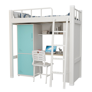 <span class=keywords><strong>Lit</strong></span> <span class=keywords><strong>superposé</strong></span> en métal OEM/ODM, personnalisable (marque et style), pour dortoir scolaire, avec bureau en dessous, à prix compétitif directement du fabricant - Product Image 2