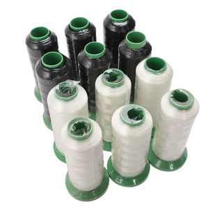 Hilos de coser de poliéster de alta tenacidad Patrón de tinte Resistente a productos químicos Bajo MOQ OEM HL <span class=keywords><strong>UDO</strong></span> Core-Spun Costura con muestra gratis - Product Image 2