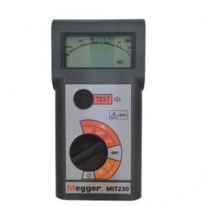เครื่องทดสอบฉนวนและความต่อเนื่องแบบพกพาขนาดกะทัดรัด MIT230 เครื่องมือวัดและวิเคราะห์ - Product Image 1