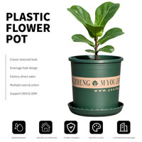 Pot Bunga Minimalis Plastik PP Model 5 #   Tanaman Hias Balkon Grosir Strawberry Rose Ekstra Besar Tebal 13.96L Dengan Drainase