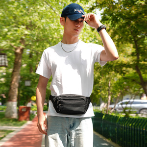 Riñonera personalizada al por mayor, riñonera con múltiples bolsillos, impermeable, con correa ajustable, riñonera OEM para el trabajo - Product Image 5