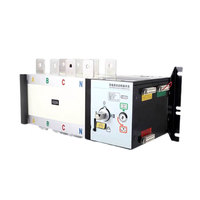 Boîtier de distribution avec interrupteur de transfert automatique double alimentation 4 pôles, plage 100A-630A, 400V, capacité de coupure 20kA, interrupteur de secours