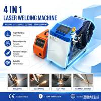 Mesin Las Laser Serat Otomatis Junfei dengan Pengumpan Kawat, untuk Baja Tahan Karat dan Aluminium, 1500W 2000W, Genggam