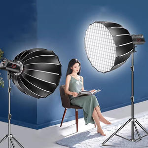 Kit d'éclairage de studio professionnel, lumière vidéo LED 100W, boîte à lumière de 70 cm, trépied de 2,5 m pour la photographie, le streaming en direct, YouTube - Product Image 1