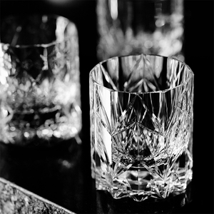 Verres à whisky en cristal K9 sculptés à la main 220 ml – Tumblers de luxe en <span class=keywords><strong>verre</strong></span> taillé pour cadeau ou usage en bar - Product Image 5