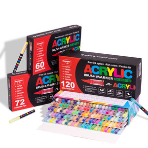 <span class=keywords><strong>Rotuladores</strong></span> de pintura acrílica de tipo líquido directo, <span class=keywords><strong>rotuladores</strong></span> <span class=keywords><strong>para</strong></span> <span class=keywords><strong>pintar</strong></span> DIY, marcadores de pintura acrílica <span class=keywords><strong>para</strong></span> lienzo y cerámica, hasta 240 colores - Product Image 2