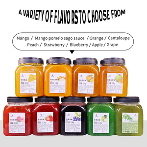 โรงงานโดกิ้ง ราคาดีที่สุด แยมผลไม้คุณภาพดี อร่อย 2.5 กก. สำหรับร้านชานมไข่มุก เบเกอรี่ วัตถุดิบทำชานมไข่มุก แยมผลไม้หยางจื่อ กานลู่ - Product Image 6