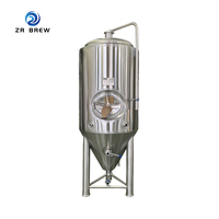 Vessel de Fermentation Commercial 500L-1000L, Équipement de Brassage Artisanal, Fermenteur en Acier Inoxydable avec Contrôle de Température pour Microbrasserie