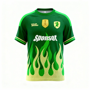 Maßgefertigtes Leichtgewicht Vintage Fußballtrikot Atmungsaktive Schnelltrocknende Sportbekleidung Polyester-Stoff Unisex Retro Fußballtrikot - Product Image 3