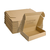 Boîte d'expédition pliable en carton ondulé personnalisée pour bijoux, emballage cadeau par abonnement, impression de logo