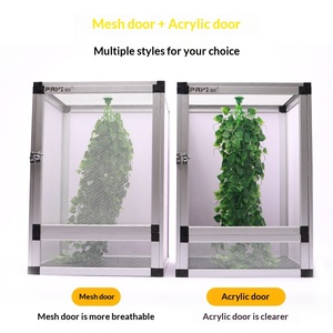 Simple Cross-Border Climbing Pet Mesh <strong>Cage</strong> Aluminum Alloy Breeding Box Chameleon Detachable Reptile Ventilation - Product Image 5