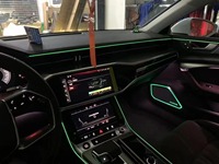Lampu Ambient LED 64 Warna untuk Audi 19-21 A6 A7 (c8) Lampu Interior Mobil Lampu Dekorasi Mobil Lampu Hias