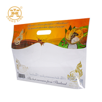 Sac en plastique avec fermeture éclair et fenêtre transparente Sac debout en PET/PE pour l'emballage des fruits et légumes avec poignée
