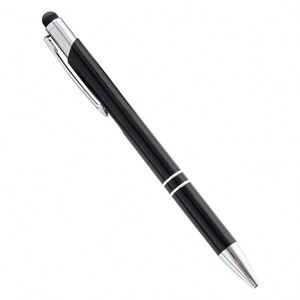 Bolígrafo Promocional de Doble Uso con Pantalla Táctil Personalizada, Cuerpo de Aluminio Metálico, Tinta Negra de 1 mm - Product Image 4