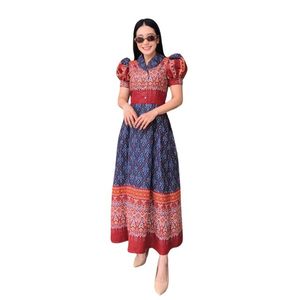 green emerald velvet dress Thai & Lao Silk Dress La Na main image 1