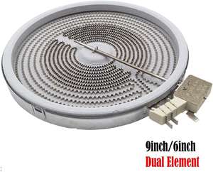 316555800ช่วง<span class=keywords><strong>เตา</strong></span> Cooktop 9นิ้ว6นิ้ว Dual Radiant องค์ประกอบพื้นผิวแทนที่ AP4556791 316418400เหมาะกับ Frigidaire <span class=keywords><strong>Electrolux</strong></span> - Product Image 3