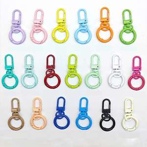 2025 Metal <b>Keychain</b> - Colorful Spring Hook Keyring, Durable Alloy Lanyard with Ornamental Buckle - Product Image 2