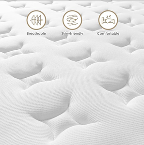 Fabricante cama de hotel de lujo enrollable empaquetado personalizado en caja colchón de muelles individual colchón de látex rejilla de Gel con memoria - Product Image 2