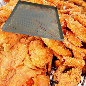 ถาดสแตนเลสแบบมีรูขนาด 60 x 40 ซม. สำหรับอบและตากขนม ใช้กับเครื่องอบ - Product Image 4