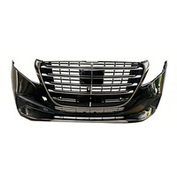 LXRV Nuevo Kit de Carrocería Original Facelift, Parachoques Delanteros para Benz Mercedes Maybach W447, Ensamblaje de Parachoques Delantero Negro, Fácil Instalación
