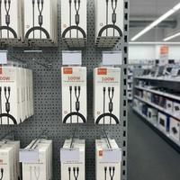 Kabel Cepat 2-in-1 Melinku 1,5 meter 100W dengan Chip E-mark, Kabel Data USB-C 2 in 1 untuk iPhone, Android, Laptop, dan Perjalanan