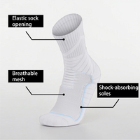 Qualité populaire profondément personnalisé chaussettes de football couleur unie automne tricoté sport professionnel athlétique genou chaussettes hautes