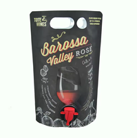 Ventes en gros en Chine de sachets aseptiques BIB de 1L, 2L, 3L, 5L pour vin, eau, lait, liquide, œufs, jus, sachet en boîte