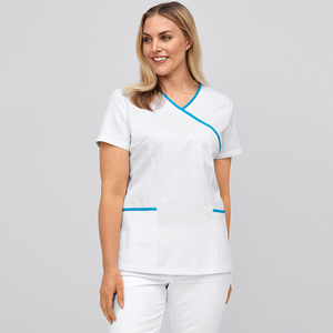 Vente en gros bon marché blanc <span class=keywords><strong>tunique</strong></span> de beauté uniforme de spa gommages médicaux à la mode haut de gamme gommages médicaux - Product Image 3