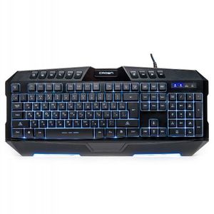 Teclado para Juegos Crown Gaming de 10 Teclas Multimedia con 7 Retroiluminaciones LED - Product Image 4