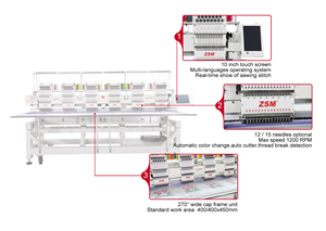 Máquina de Bordar Plana Multifunción Automática Comercial de 6 Cabezas con Motor y Componentes Centrales de Engranajes para Uso Doméstico - Product Image 4