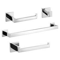Porte-manteau mural moderne en acier inoxydable brossé 304, ensemble d'accessoires de salle de bain, porte-serviettes, porte-mouchoirs
