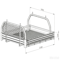 Boîte de chargement de camionnette en aluminium personnalisée de qualité supérieure avec revêtement en poudre pour Ford Ranger Hilux