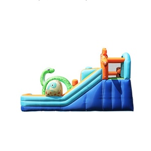 Parc aquatique gonflable Dinosaure DarlingKids Combo - Château gonflable pour enfants avec toboggan et piscine à jets pour fêtes estivales - Product Image 6