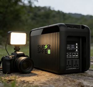 SUPER Portable Power Station 1000W/2000W <b>Solar</b> <b>Generator</b> for Outdoor Camping & RV Home Emergency Off-Grid Living - Product Image 1