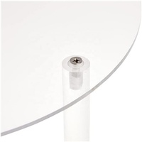 Support à gâteau rond en acrylique 4 pièces pour table à dessert, rehausseurs transparents pour mariages, fêtes d'anniversaire et bar à bonbons