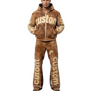 Chándal Deportivo Personalizado para Hombre, Estampado, con Capucha, Corte Regular, para Invierno, 100% Algodón, Cierre con Cordón - Product Image 4